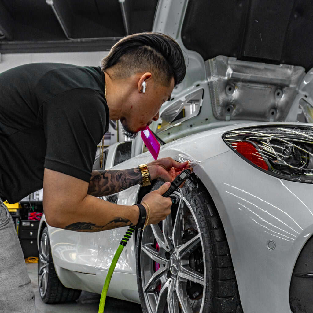AMG GT Mercedes Benz Full PPF service luxury film5