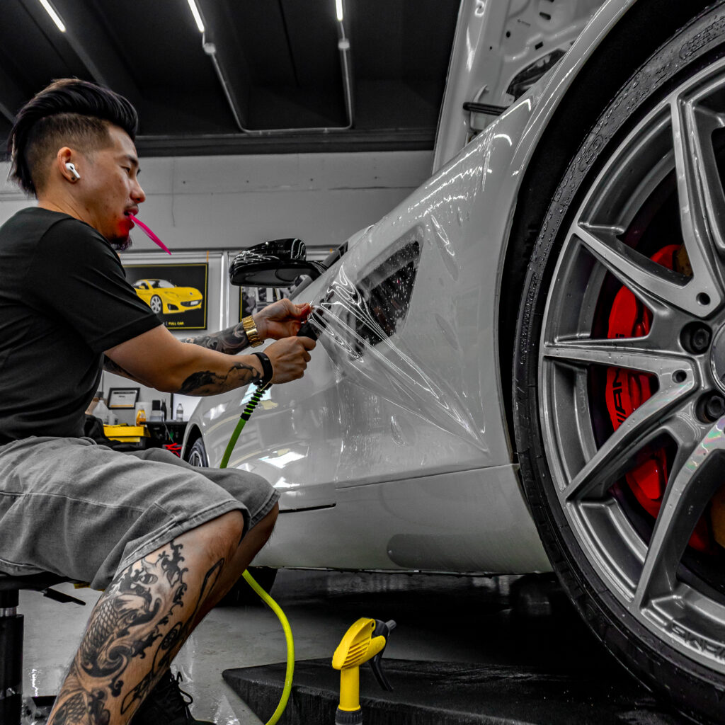 AMG GT Mercedes Benz Full PPF service luxury film7