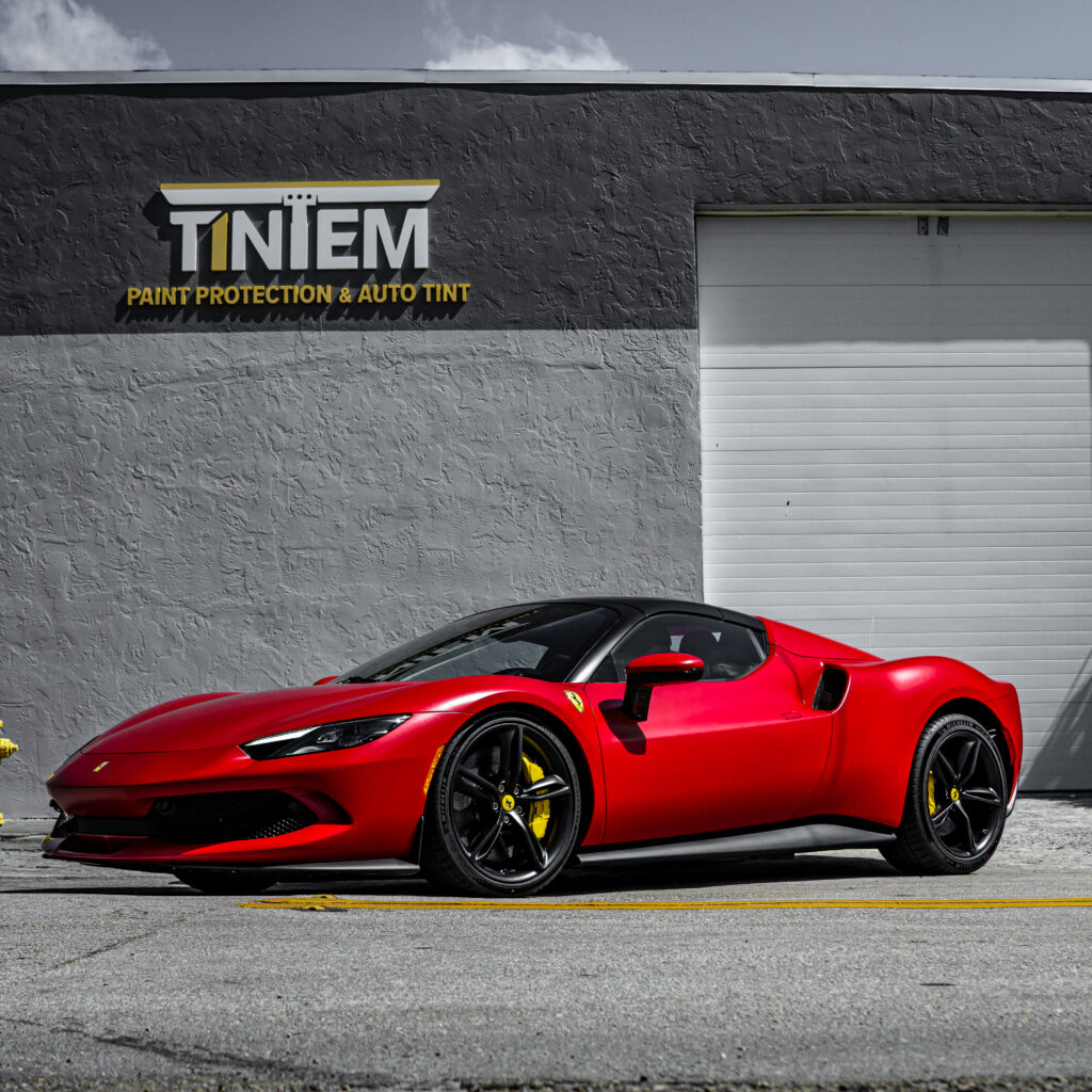 Ferrari SF90 Full PPF service luxury film3